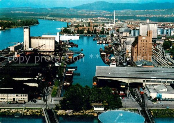 Basel BS Hafen Fliegeraufnahme