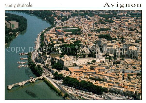 Avignon Vaucluse Vue aerienne