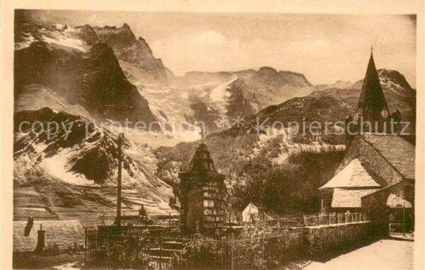 La Grave Village Eglise Monument Mont Meije Glac