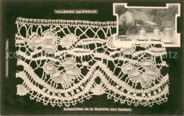 Villedieu-les-Poeles Echantillon de la Dentelle aux fuseaux