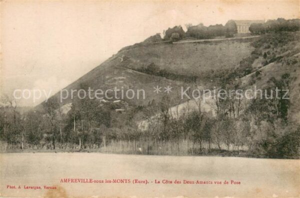 Amfreville-sous-les-Monts La côte des Deux Amants vue de Pose
