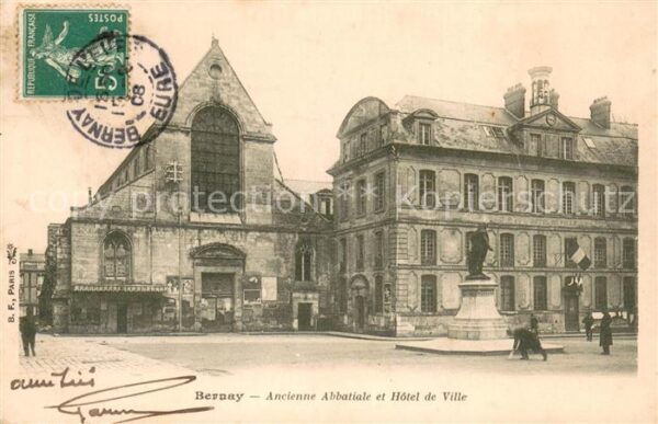 Bernay Ancien Abbatiale et Hôtel de Ville