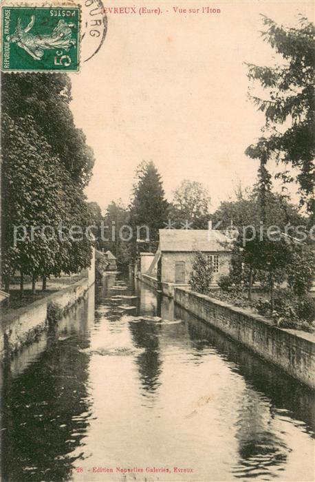 Evreux Vue sur l'Iton