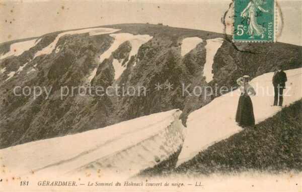 Gerardmer Vosges Le somme du Hohneck court de neige