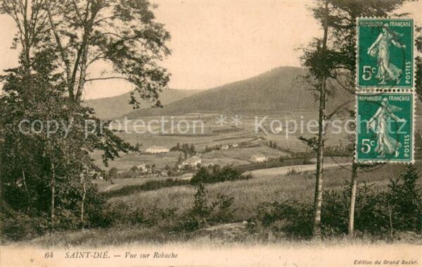 Saint-Die-des-Vosges Vue sur Robache
