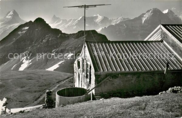 Faulhorn Hotel Faulhorn mit Schreckhorn Finstera