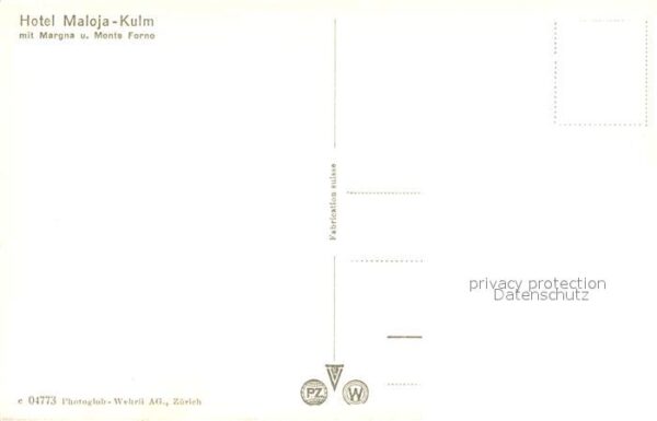 Maloja GR Hotel Maloja Kulm mit Margna und Monte – Bild 2