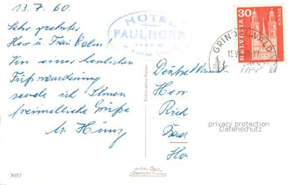 Faulhorn Hotel Faulhorn mit Wetterhorn – Bild 2