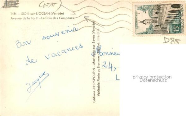 Sion sur Ocean Avenue de la Foret Le Coin des Campeurs – Bild 2