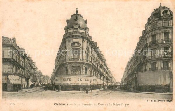 Orleans Loiret Rue Bannier et Rue de la République