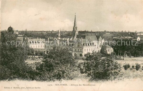 Solesmes Sarthe Abbaye des Benedictines