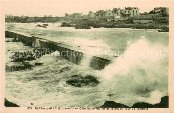 Batz-sur-Mer Cote Saint Michel et Jetee