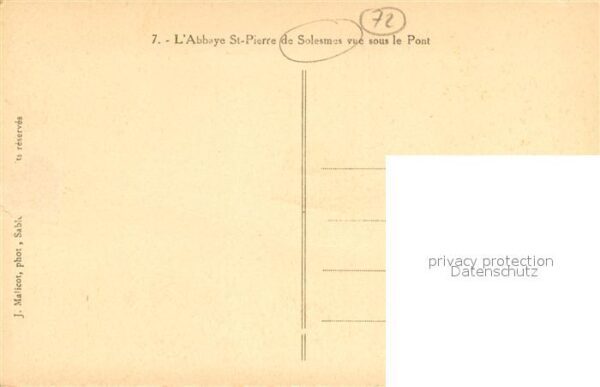 Solesmes Sarthe Abbaye St-Pierre Pont – Bild 2