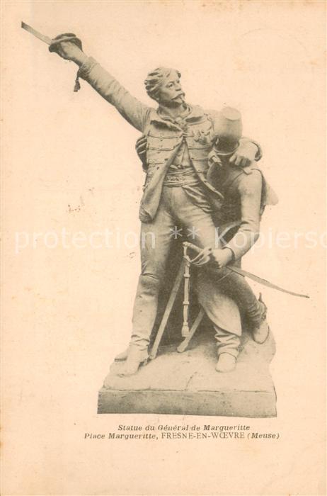 Fresnes-en-Woevre Statue du General de Marqueritte