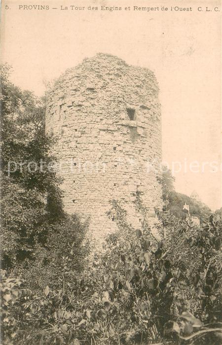 Provins Tour des Engins et Rempart de L_Ouest