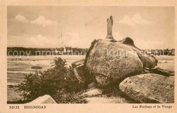 Brignogan 29 Rochers et la Vierge