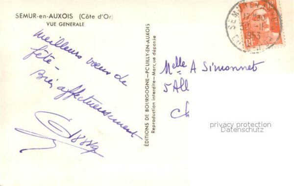 Semur-en-Auxois Vue generale – Bild 2