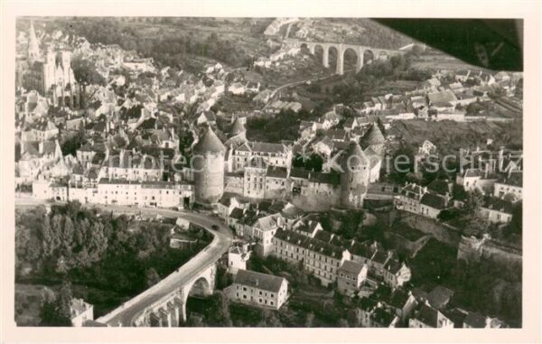Semur-en-Auxois Vue generale aerienne