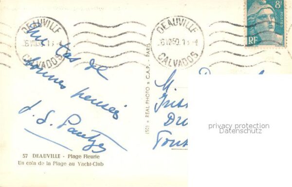 Deauville-sur-Mer Un coin de la Plage au Yacht Club – Bild 2