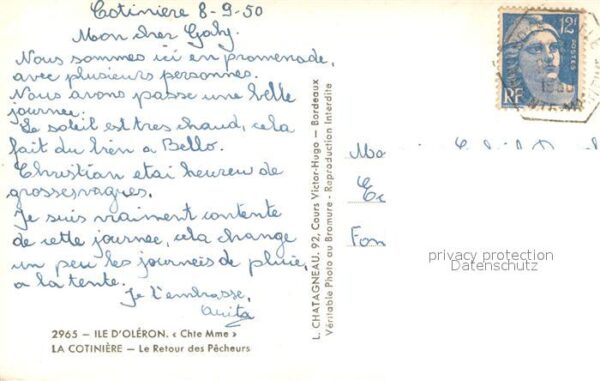 Ile d Oleron La Cotiniere Le Retour des Pecheurs – Bild 2