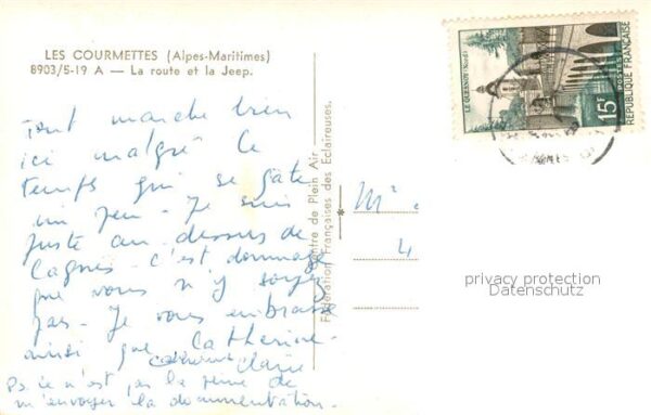 Alpes-Maritimes Region Les Courmettes La route et la Jeep – Bild 2