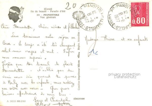 Pianottoli-Caldarello Ile de beauté vue aérienne – Bild 2