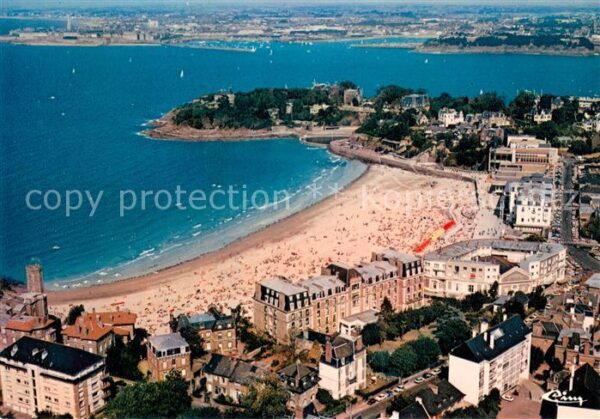 Dinard 35 La grande plage vue aérienne