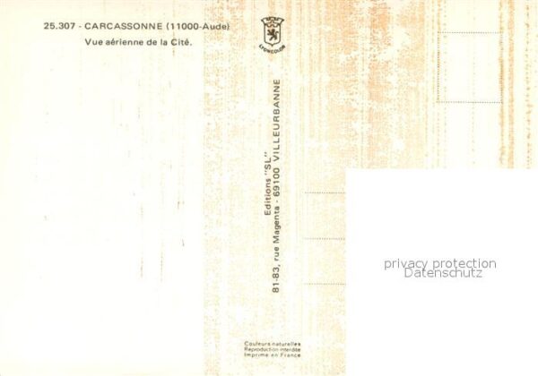 Carcassonne Vue aérienne de la cité – Bild 2