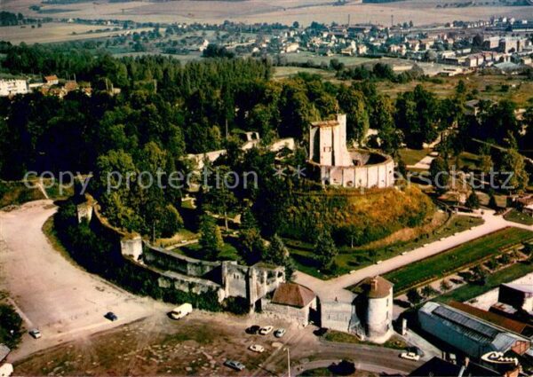 Gisors Eure Chateau XIe au XIIIe siècles vue aérien