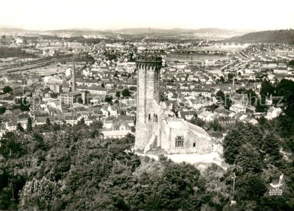 Forbach Lothringen La Tour du Schlossberg vue aérienne