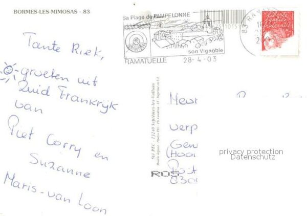Bormes-les-Mimosas Ortsansicht Hafen Ortsmotiv Gebietskart – Bild 2