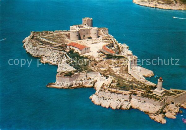 Chateau d If pres de Marseille Vue aérienne