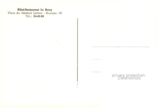 Bourges 18 Hôtel Restaurant Le Berry – Bild 2