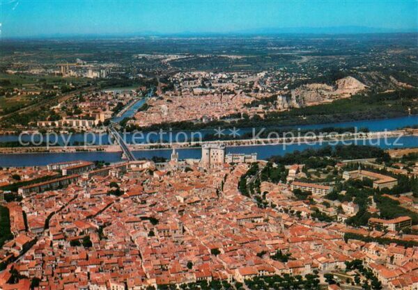 Tarascon 13 Vallee du Rhône et Beaucaire vue aérien