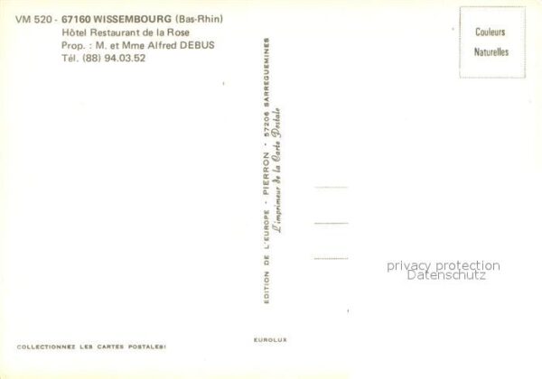 Wissembourg Weissenburg Alsace Hôtel Restaurant de la Rose – Bild 2