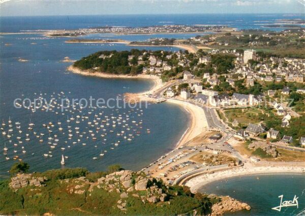 Trebeurden Côte de granit rose vue aérienne Collec