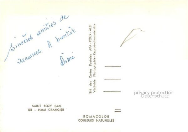 Saint-Sozy Hôtel Grangier – Bild 2