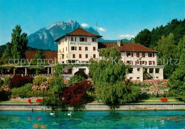 St Niklausen LU Hotel St. Niklausen Ansicht vom Vierwal