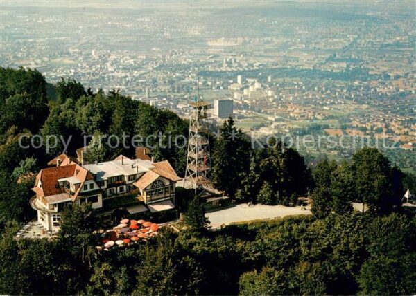 Zuerich ZH Üetliberg mit Restaurant Uto-Kulm Flieg