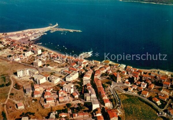 Propriano Vue aérienne de la ville et du port Col
