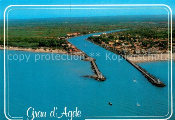 Le Grau d Agde Fliegeraufnahme