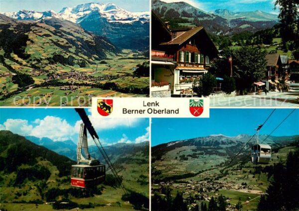 Lenk Simmental Fliegeraufnahme Gondelbahn Betelberg Me