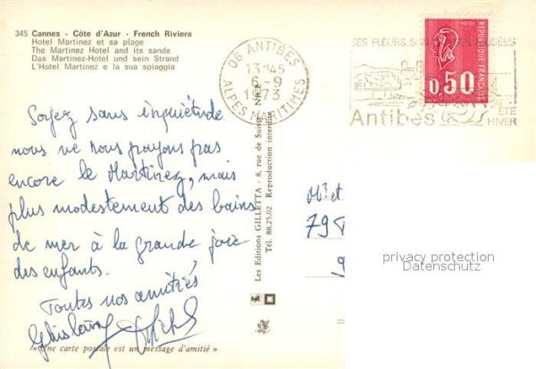 Cannes 06 Hotel Martinez et sa plage – Bild 2