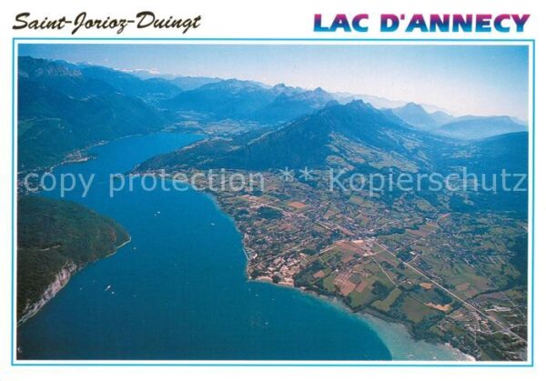 Saint-Jorioz Lac d’Annecy Vue aerienne de Sevrier St