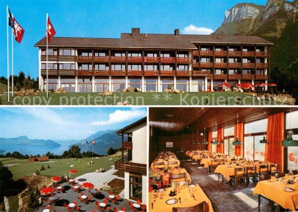 Emmetten Heimstätte SPM Panorama Terrasse Speise