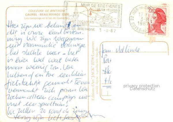 Caurel Cotes-d Armor Les campings et le lac de Guerledan Vue – Bild 2