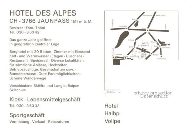 Jaunpass Berner Oberland Hotel des Alpes – Bild 2