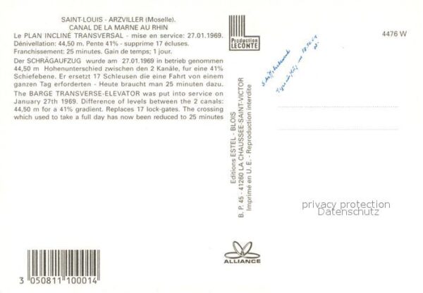 Arzviller Plan Incline Canal de la Marne au Rhin – Bild 2