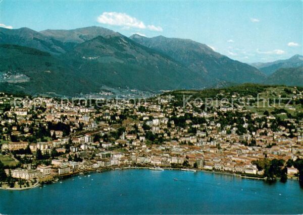 Lugano Lago di Lugano Veduta aerea