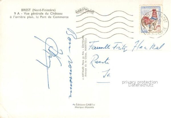 Brest 29 Vue aérienne du Chateau et le port de c – Bild 2